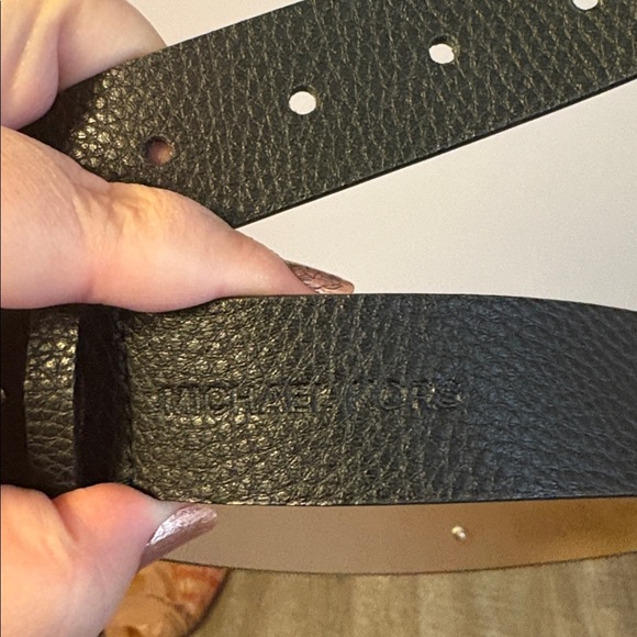 Michael Michael Kors Genuine Leather Black Stud Detail Belt size S